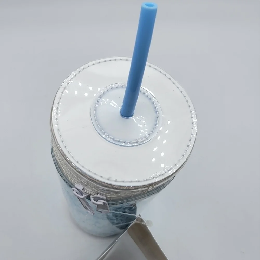 Disney Stitch Pencil Pouch tumbler w straw accessory case - Picture 6 of 8